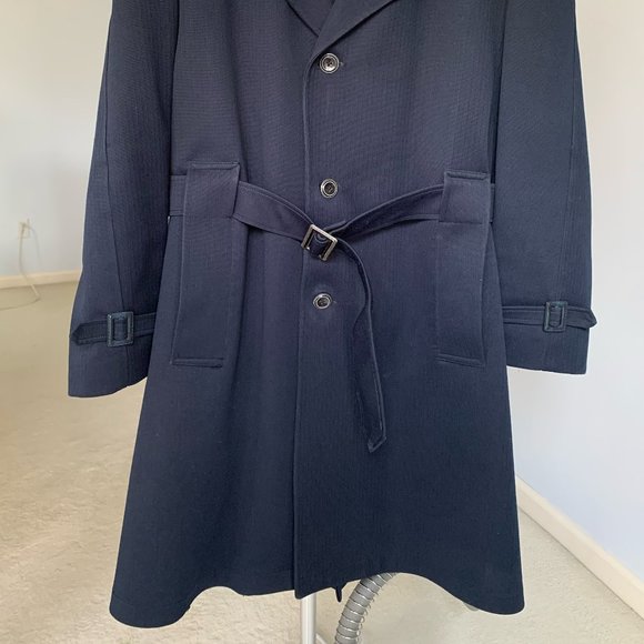 Dress Coat with zip out wool lining, vintage Mens Lg. - Picture 3 of 9